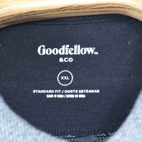 Goodfellow & Co Navy Polo XXL – Retro Contrast Trim & Pocket - Picture 3 of 4